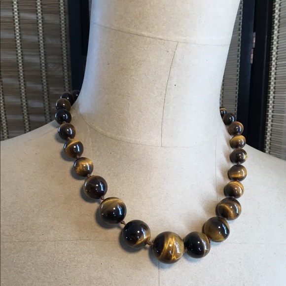 Vintage Jewelry - Vintage Tigers Eye Necklace